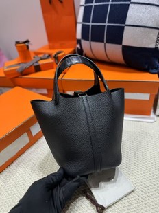 菜篮子18黑银touch皮拼鳄鱼皮手提包女士包