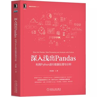 正版深入浅出Pandas 利用Python进行数据处理与分析 李庆辉 著 机械工业出版社 用好Python备工具书籍