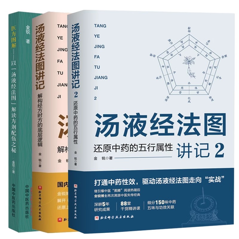 正版全3册 汤液经法图讲记 解读方剂配伍之秘 医方图解 北京科学技术出版社 中医组方经方汤液经辅行决伤寒论入门课莫高窟中医书籍