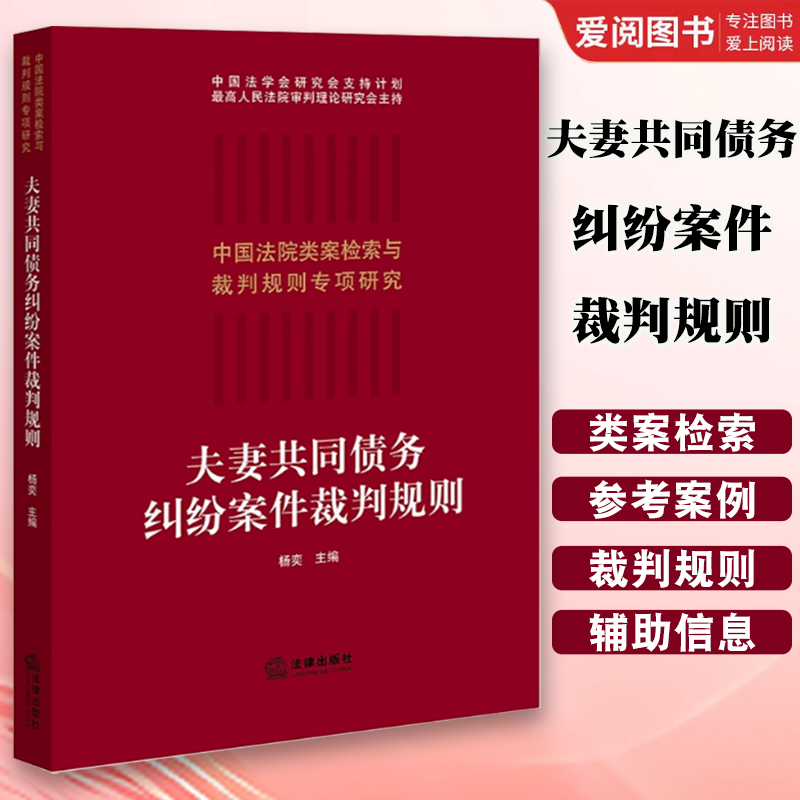 正版夫妻共同债务纠纷案件裁判规则 杨奕 法律出版社 中国法院类案检索与裁判规则专项研究 夫妻债务经济纠纷审判案例实务工具书