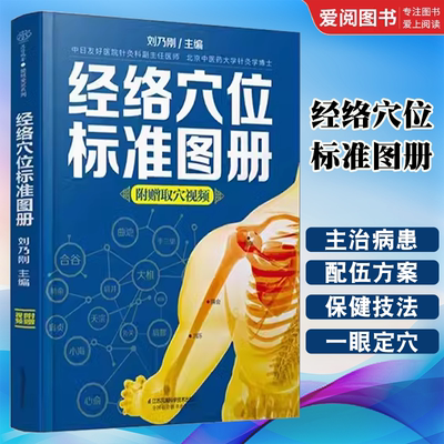 正版经络穴位标准图册 江苏凤凰科学技术出版社 中医推拿按摩书养生书籍大全 人体经络穴位图解养生书籍