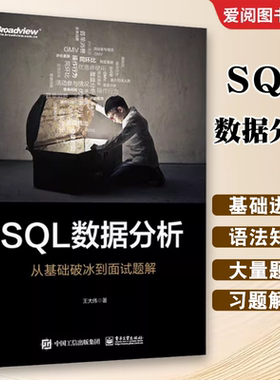 正版SQL数据分析 从基础破冰到面试题解 SQL数据分析实战手册数据分析笔试与面试题库大全 数据分析考试SQL考查知识点书籍