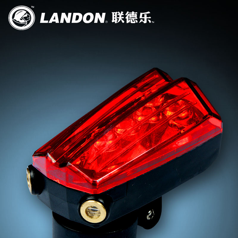 联德乐自行车灯骑行激光筒前灯尾灯架夹强光电池夜骑防水装备尾灯