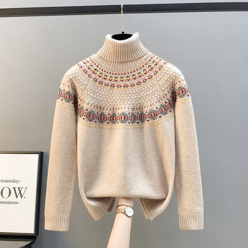 2025新款高领毛衣女套头