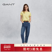 GANT 牛仔裤 甘特2026春夏女士亲肤柔软半松紧腰头九分小脚裤 薄款