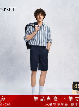 GANT/甘特男士通勤微弹休闲短裤