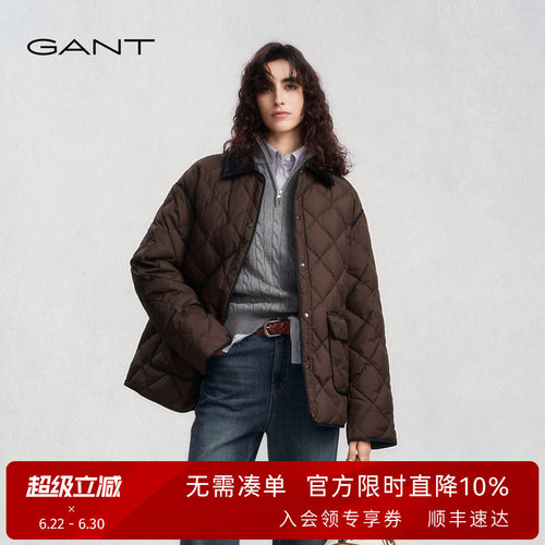 GANT/甘特女士轻便老钱风羽绒服