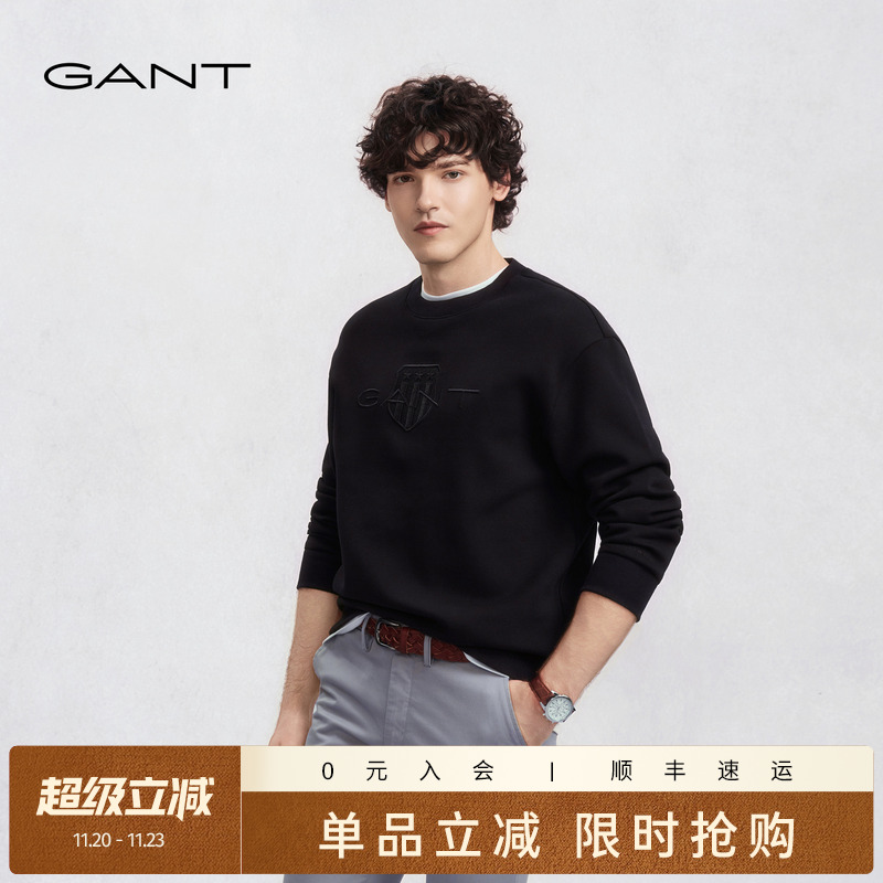 GANT/甘特圆领学院风休闲男卫衣