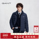 甘特冬季 新款 男士 GANT 短款 轻量立领纯色绗缝白鸭绒羽绒服外套