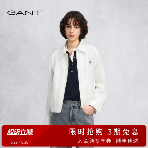 GANT/甘特女士亚麻夹克休闲外套