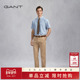 甘特夏季 新款 男士 GANT 纯色百搭凉感舒透直筒垂感商务通勤休闲裤