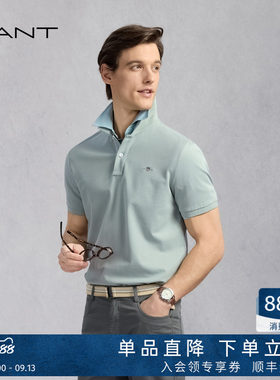 GANT/甘特夏季男士短袖POLO衫