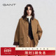 撞色翻领宽松复古休闲女外套 甘特25秋冬新款 巴恩风棉服 GANT