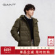 GANT 休闲羽绒服 外套复古潮流连帽柔软短款 甘特25年秋冬新款 男士