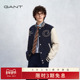 GANT 甘特26春夏男士 复古休闲学院风刺绣logo百搭棒球领夹克外套