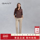 甘特春季 新款 女士棉质微弹纯色简约通勤百搭美式 GANT 休闲裤 子