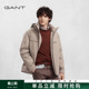 男士 新款 简约抽绳连帽纯色休闲御寒鸭绒羽绒服外套 甘特冬季 GANT