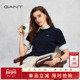 GANT 针织衫 甘特26春夏新款 女士圆领显瘦毛衣智性老钱风绞花短袖