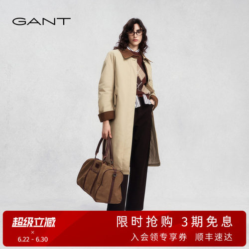 GANT/甘特白鹅绒巴恩风女羽绒服