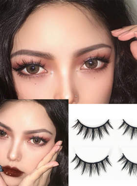 5对装COS欧美妆自然假睫毛尖尾浓密仿真交叉款仙女毛眼睫毛YK601