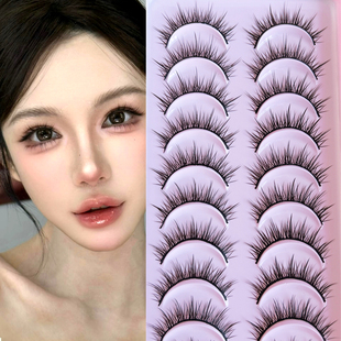 雨卡卡J10漫画恶魔自然假睫毛cos素颜仿真日常浓密泰妆眼睫毛整条