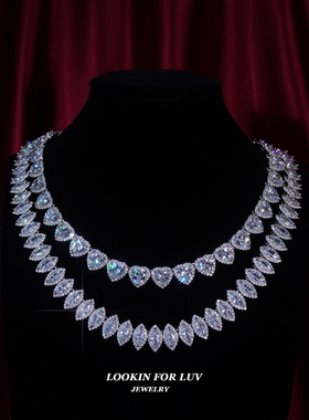 lfl欧美嘻哈饰品锆石锁骨链