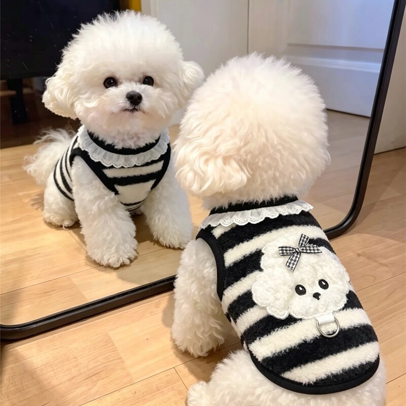 可牵引泰迪幼犬衣服宠物约克夏马尔济斯比熊贵宾小型犬狗狗秋冬装