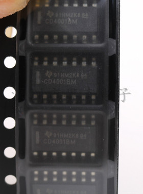原装正品 CD4001BM96 SOIC-14 CMOS四路2输入或非门 贴片逻辑芯片