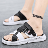 潮流沙滩鞋 学生运动露趾凉拖鞋 外穿透气防滑夏季 男新款 男 凉鞋 韩版
