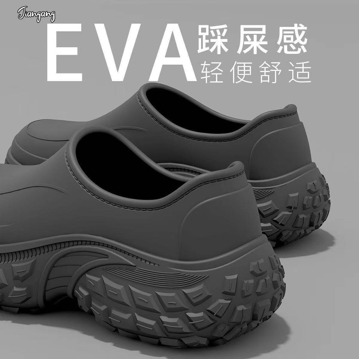 医护拖鞋男夏季2026新款防滑耐磨厚底包跟拖鞋防水情侣手术室凉鞋