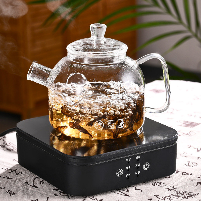 高硼硅耐热全玻璃养生壶明火家用多功能大容量办公室烧水壶煮茶壶