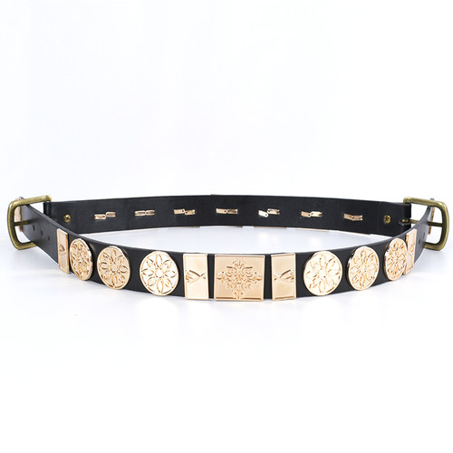 汉服腰带女腰封古风款腰封男古装金属配饰圆领古代革带手工原创带 - 封面