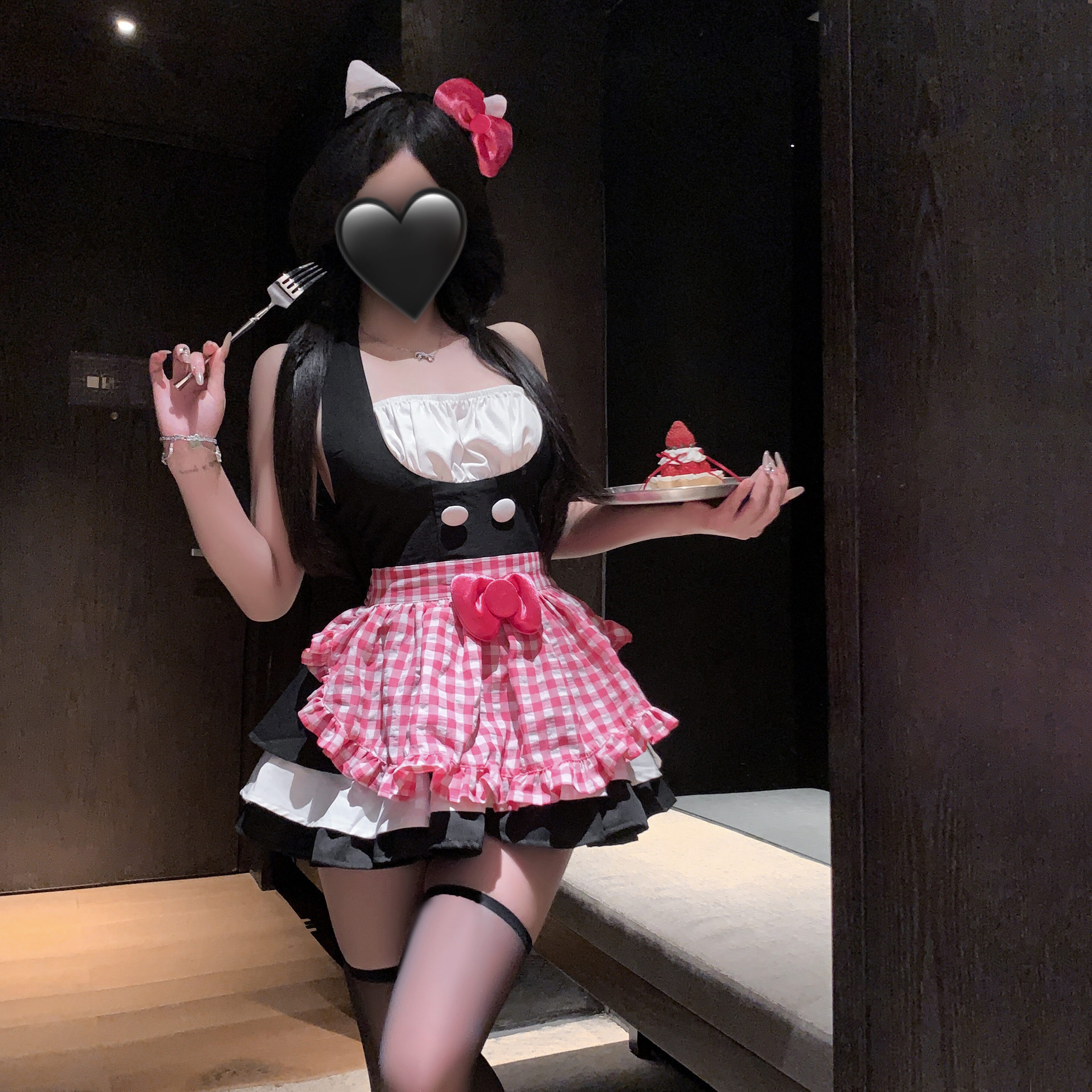 日系可爱女仆cosplay纯欲风女佣制服套装性感kitty厨娘连衣裙诱惑