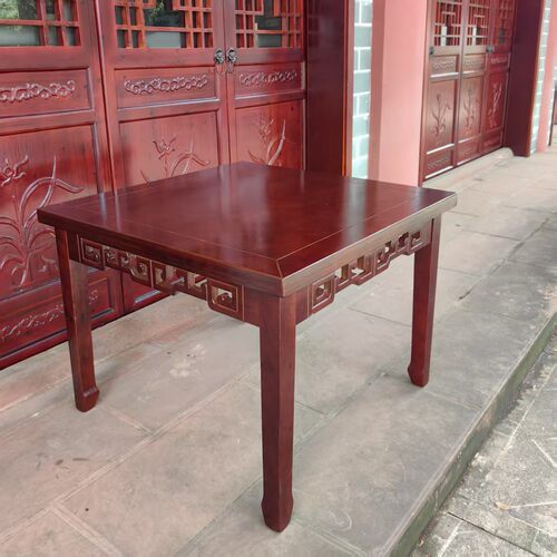 组合实木餐厅仿古正方形八仙桌