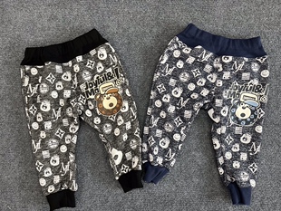 J*am 日单潮牌童装 满印儿童秋冬长裤