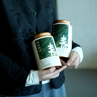 明前绿茶叶罐龙井茶碧螺春黄山毛峰安吉白茶春茶存茶罐子定制LOGO