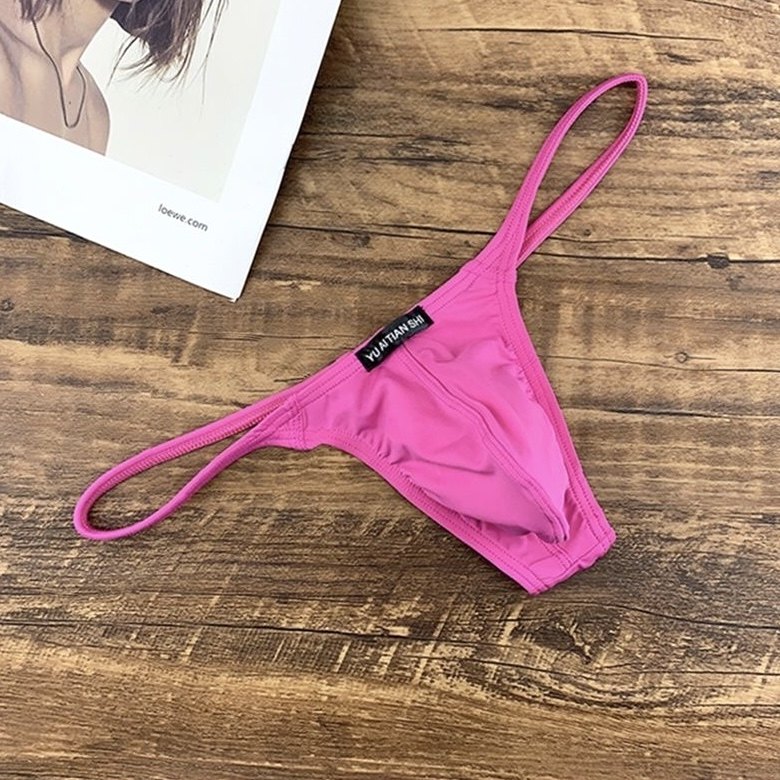 男士丁字内裤性感时尚纯色型男T型裤低腰U凸显大冰丝薄款细带速干,女士内衣/男士内衣/家居服,男丁字裤,淘宝优惠券,粉丝福利购,淘宝优惠卷