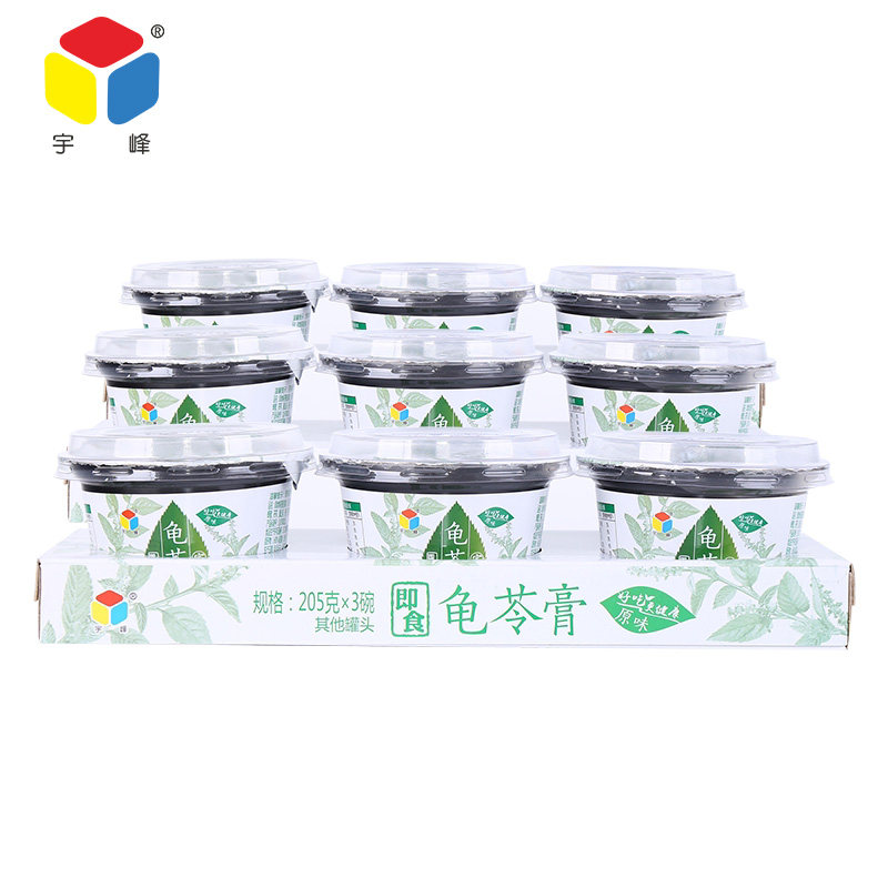 宇峰牌即食龟苓膏9碗装205g果冻多口味黑凉粉烧仙草零食图片