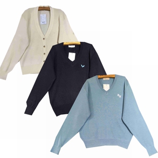 古着中古学生日本学院JK织套头毛衣针织衣JK制服开衫女生背心2