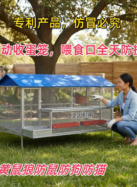 鸡笼家用室外新型防雨防黄鼠狼防鼠养殖鸡笼防啄鸡全防护下蛋鸡笼