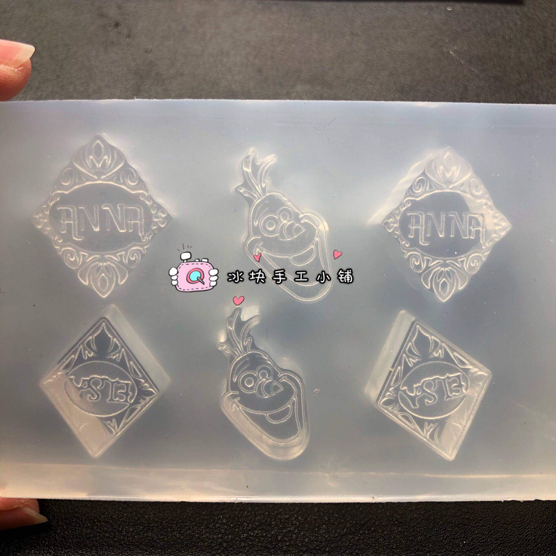 水晶滴胶diy 手机壳材料雪宝模具翻模迪士尼乐园雪宝模具冰雪奇缘