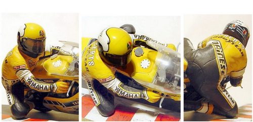 1/12摩托车模型骑手涂装水贴纸