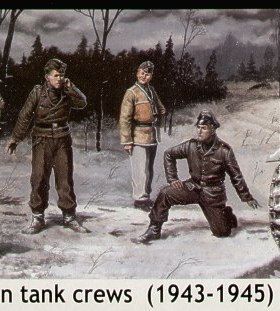 天地模型 MasterBox  MB3507  1/35 德国坦克组 拼装兵人4人