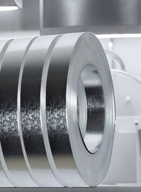 镀锌白铁皮卷镀锌板雪花无花钢带铁条打包带可分条定制0.2~1.0mm