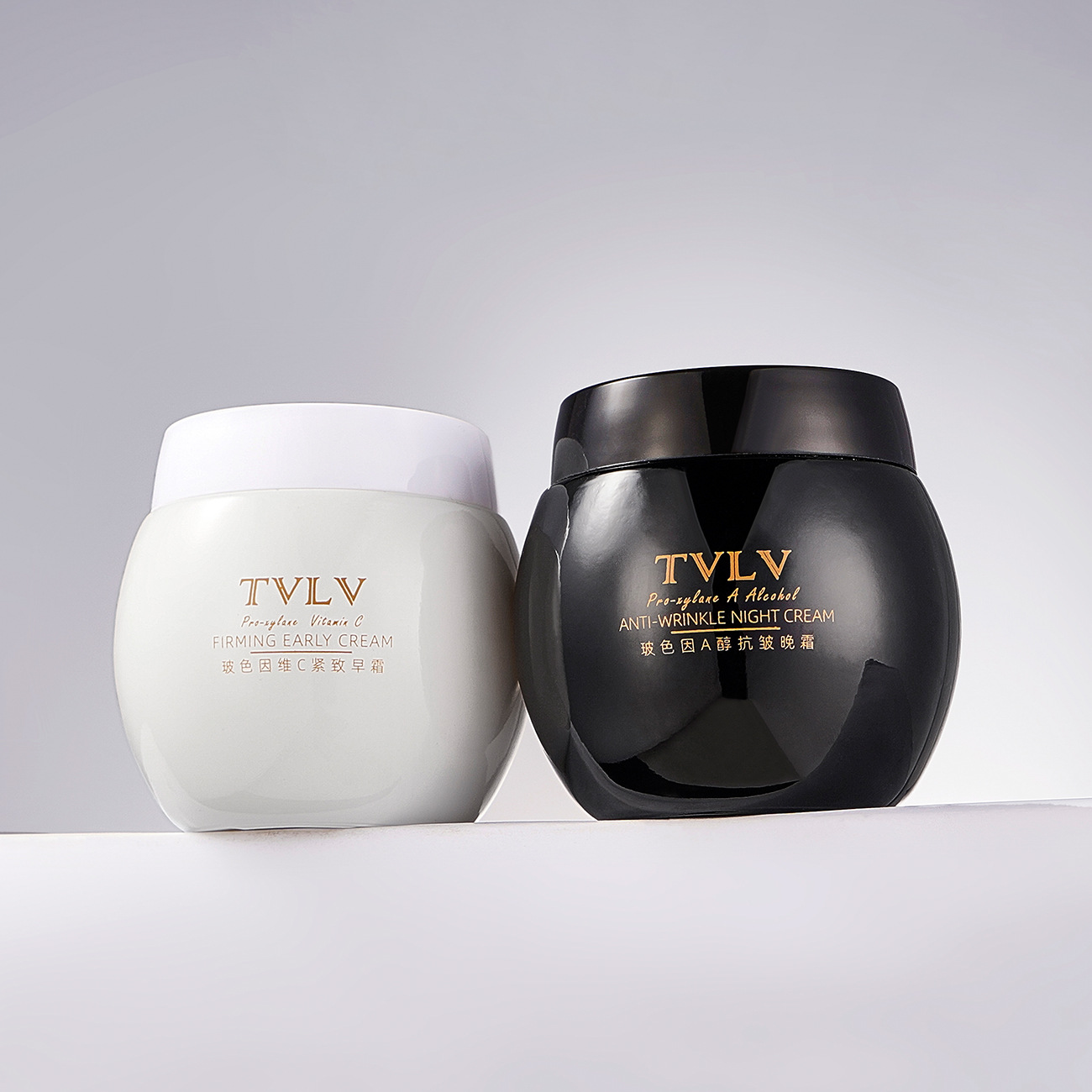 TVLV玻色因维C紧致早霜玻色因A醇抗皱淡纹晚霜面部护肤品