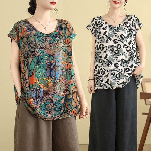 大码女装夏季新款中老妈妈装