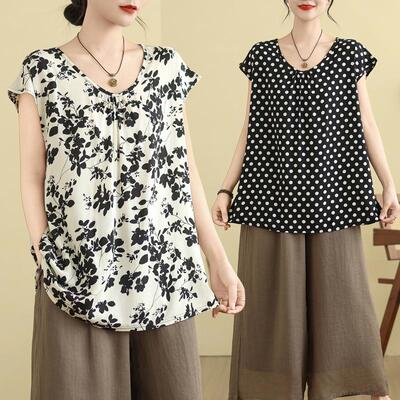 飞飞袖大码女装中老年妈妈装