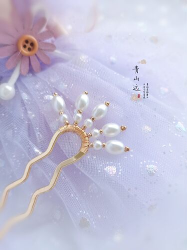 梦华录同款赵盼儿珍珠发簪古风发钗汉服配饰发饰