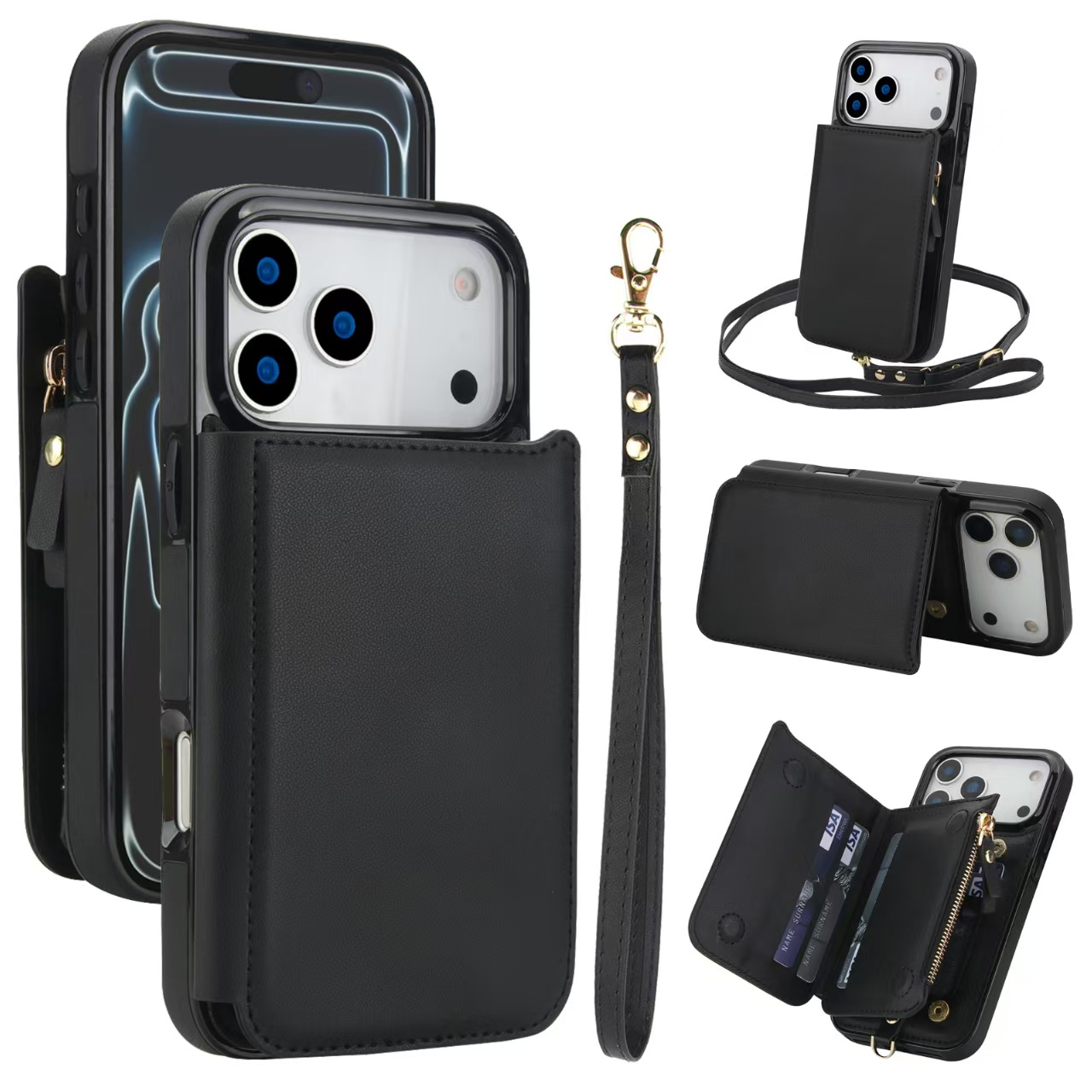 多功能钱包皮套适用苹果17手机壳