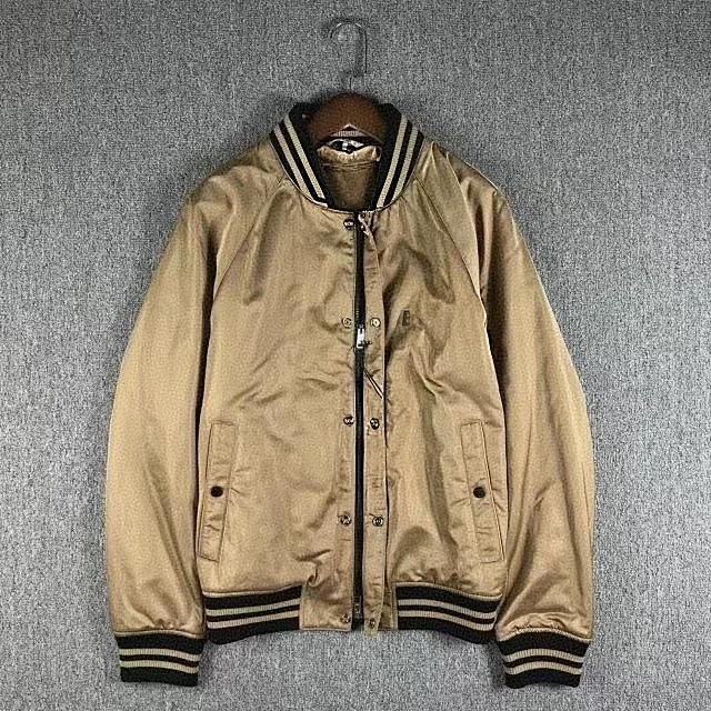 断码 特 秋冬新款夹棉棒球服 老板 外套缎面男士休闲夹克 棉衣